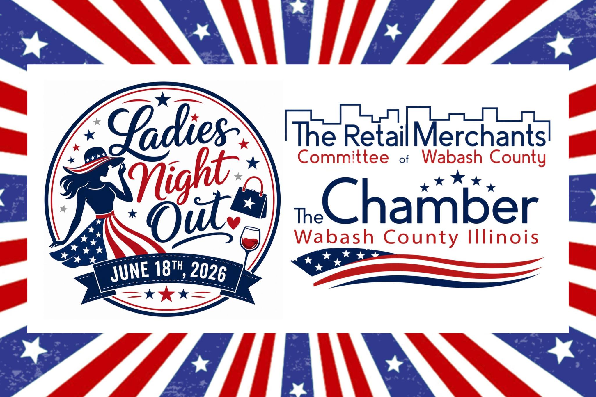 Ladies Night Out | RED, WHITE, & SHOP TIL YOU DROP